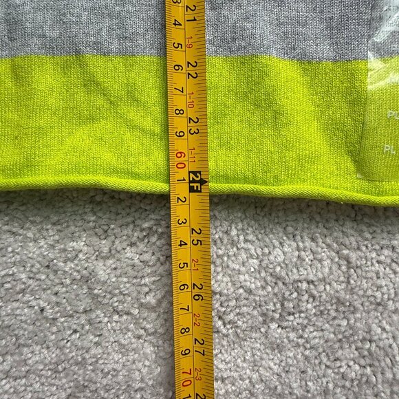 JCPenney New Cashmere blend Vibrant Striped Turtleneck Sweater Sz PL - Picture 9 of 9